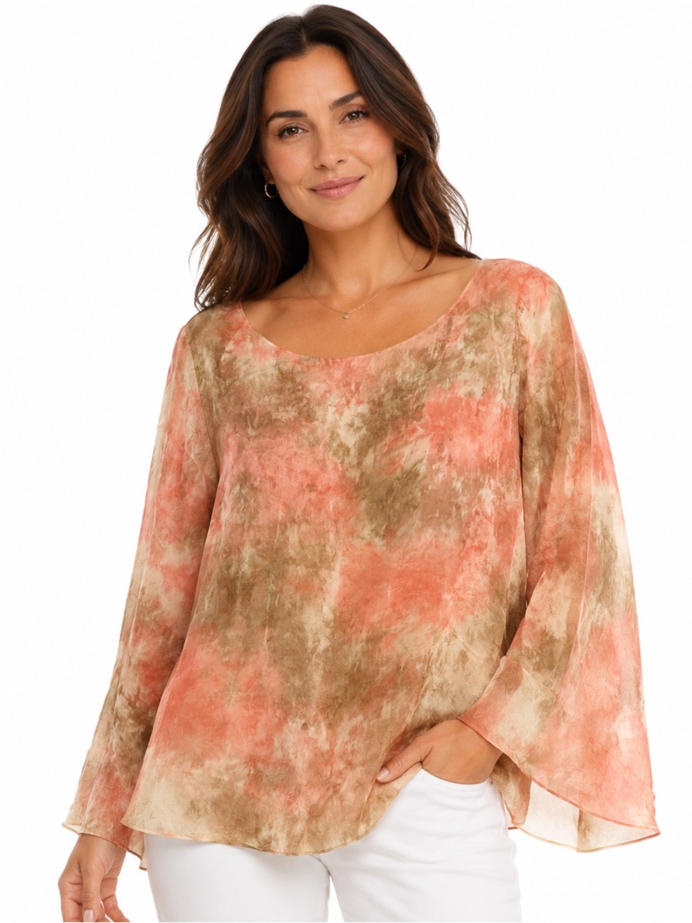 Barbara Lesser size Medium Women's Multicolor Blouse